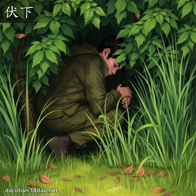 伏下 - 國語大辭典配圖