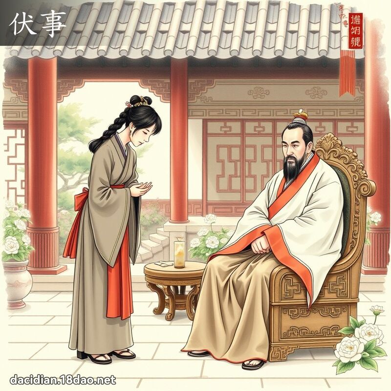 伏事 - 国语大辞典配图