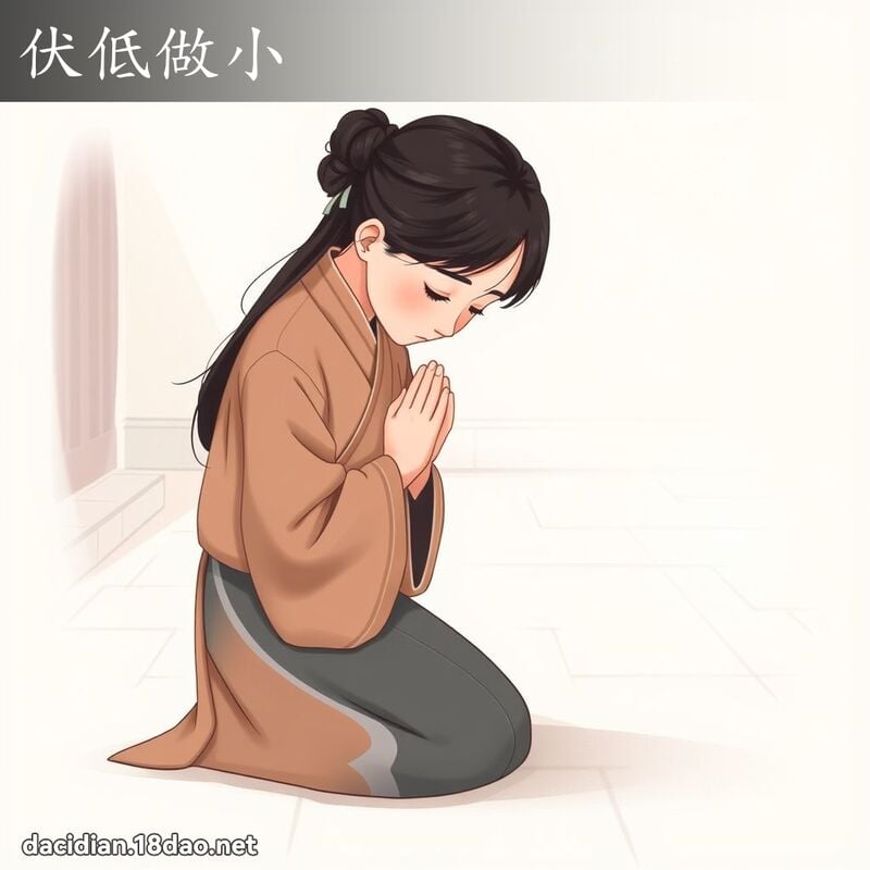 伏低做小 - 國語大辭典配圖