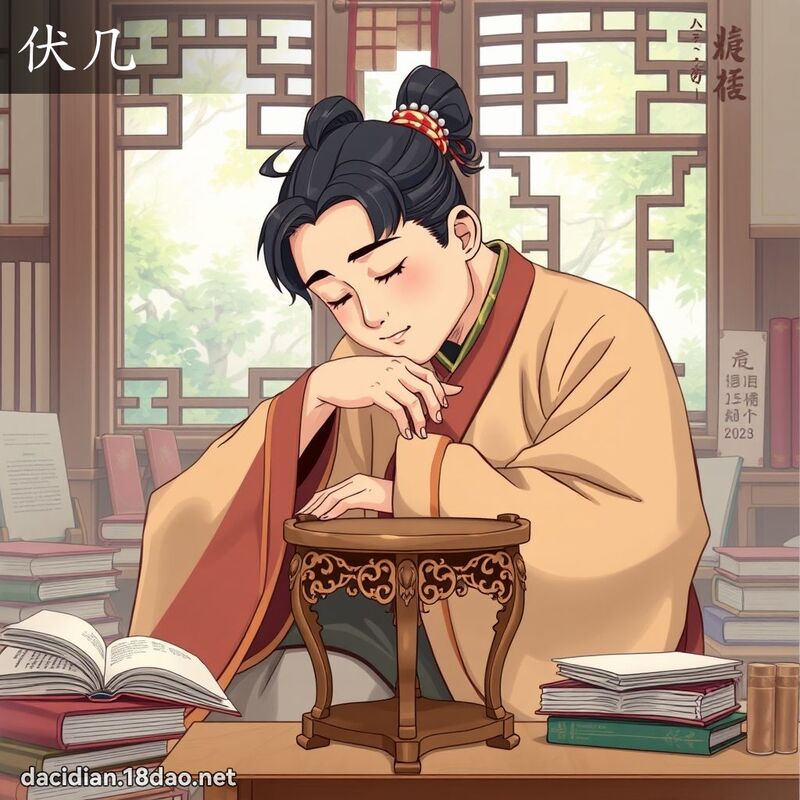 伏几 - 国语大辞典配图