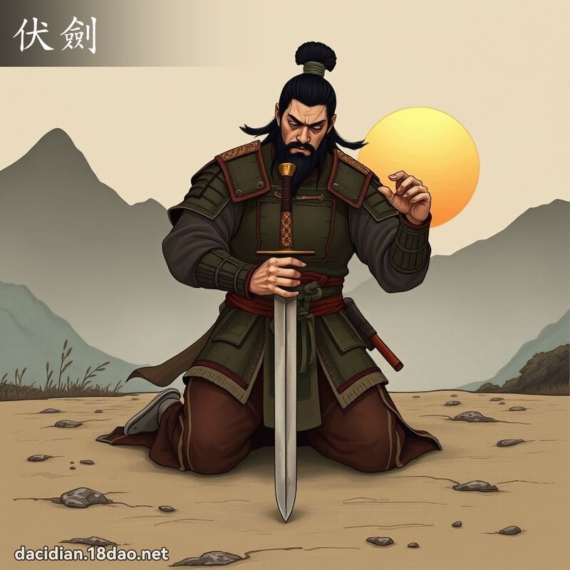 伏剑 - 国语大辞典配图