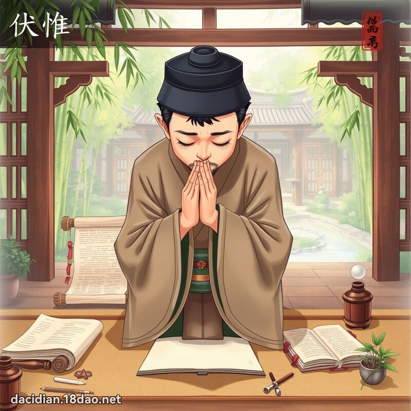 伏惟 - 國語大辭典配圖