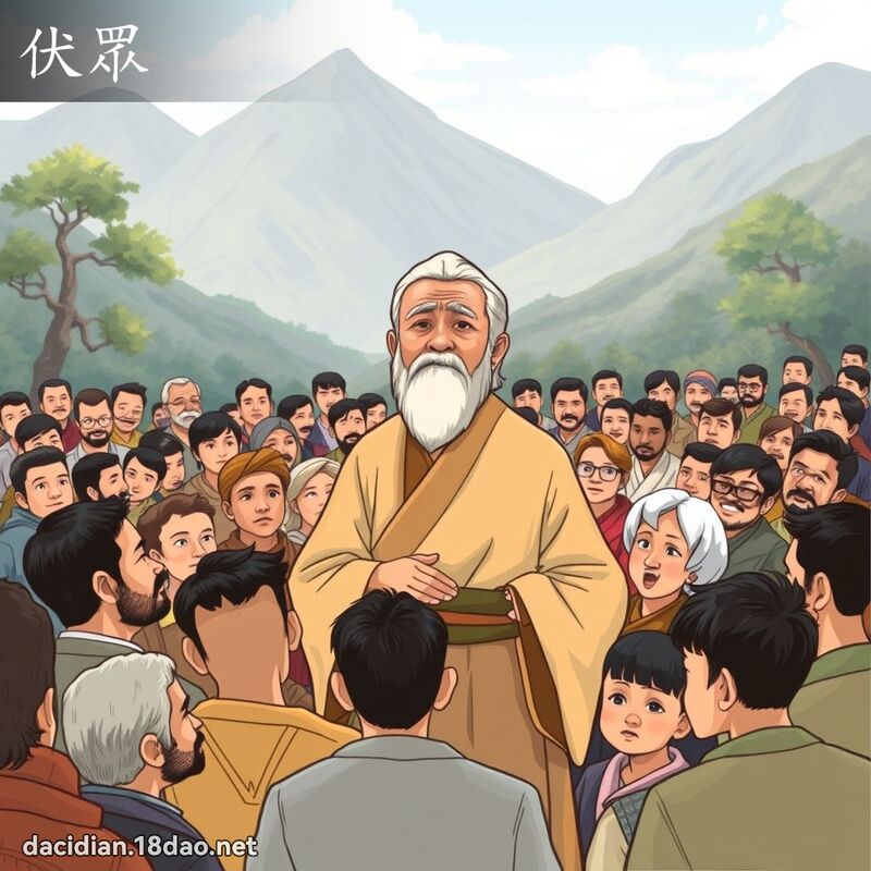 伏眾 - 國語大辭典配圖