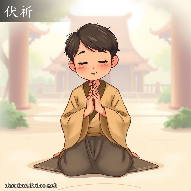 伏祈 - 国语大辞典配图