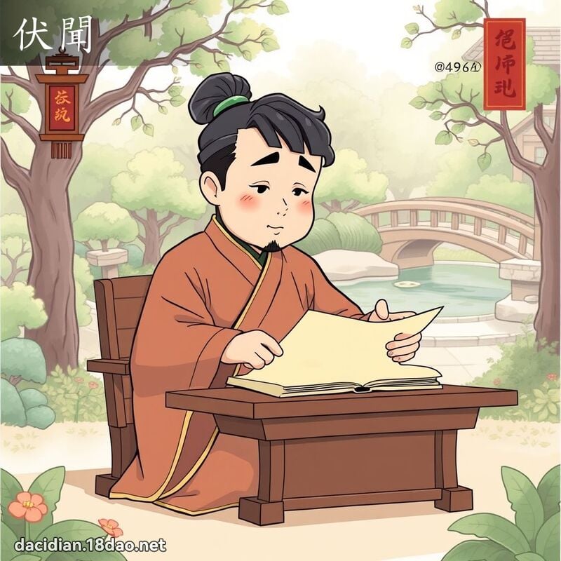 伏闻 - 国语大辞典配图