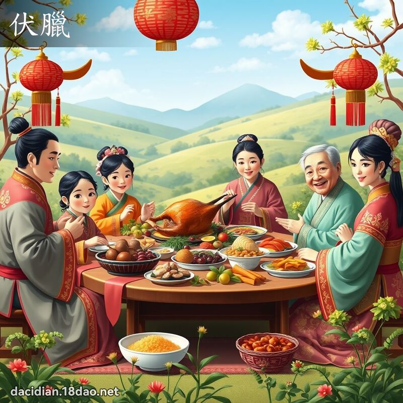 伏腊 - 国语大辞典配图