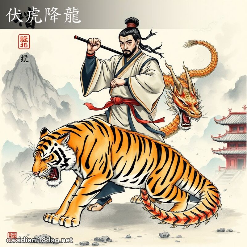 伏虎降龙 - 国语大辞典配图