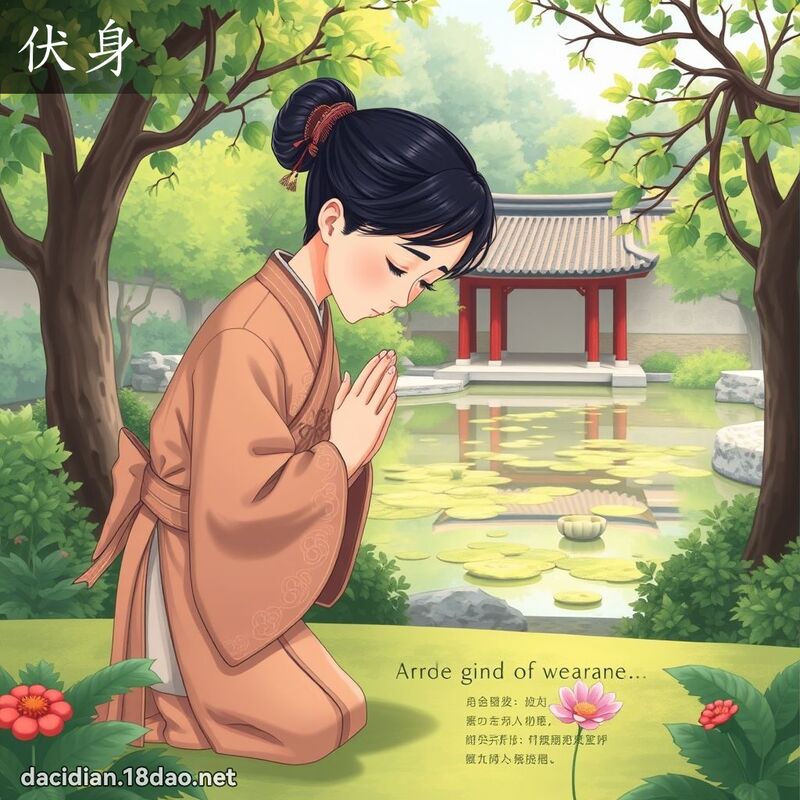 伏身 - 国语大辞典配图