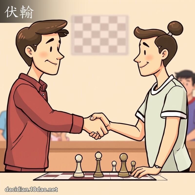 伏輸 - 國語大辭典配圖