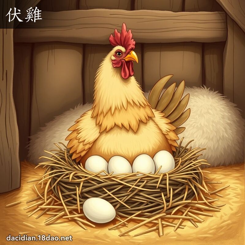 伏鸡 - 国语大辞典配图
