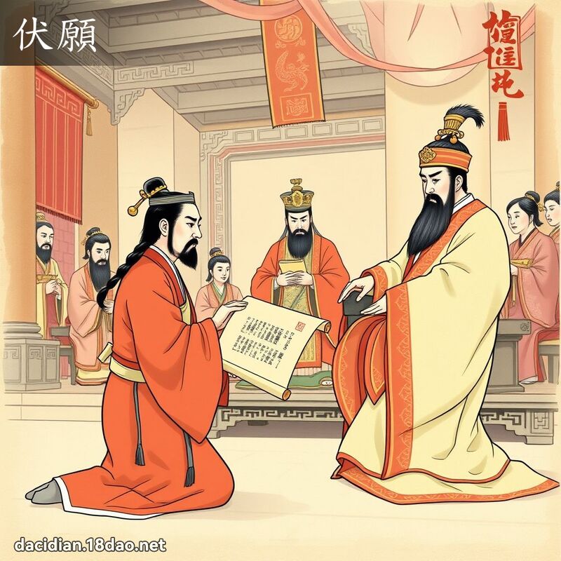 伏願 - 國語大辭典配圖