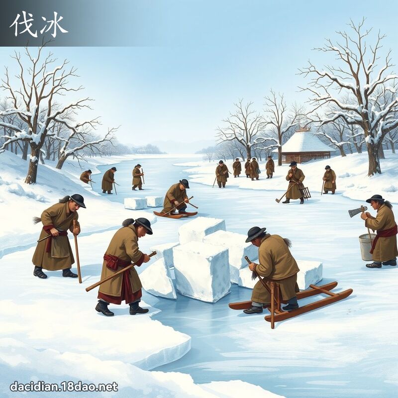 伐冰 - 國語大辭典配圖