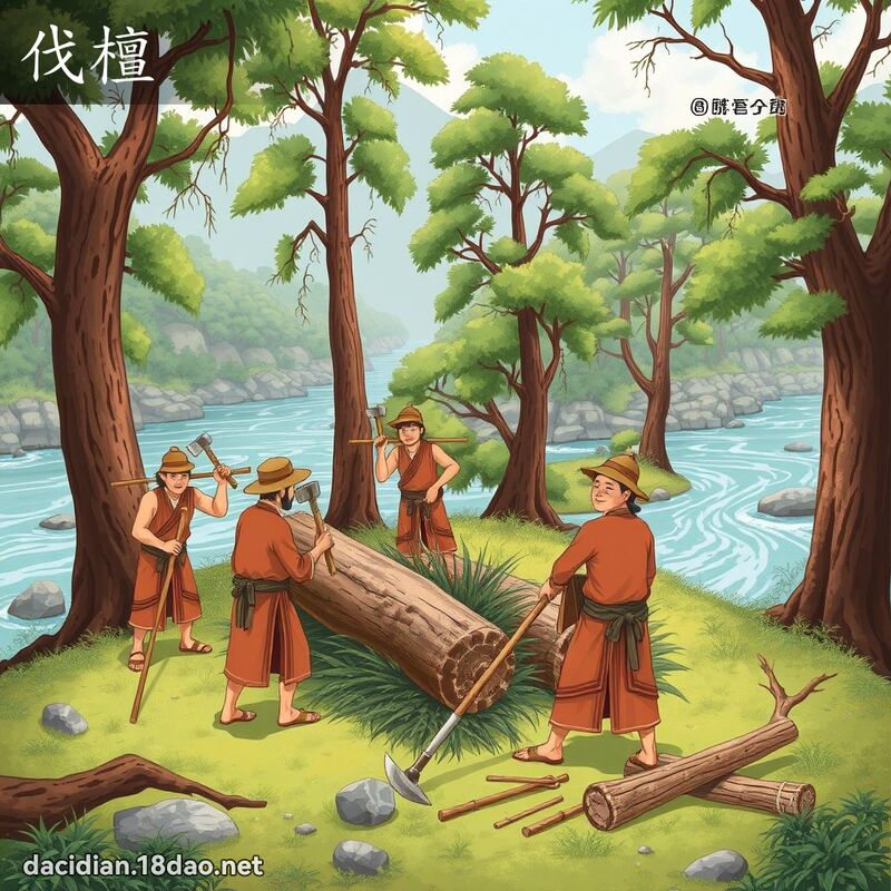 伐檀 - 國語大辭典配圖
