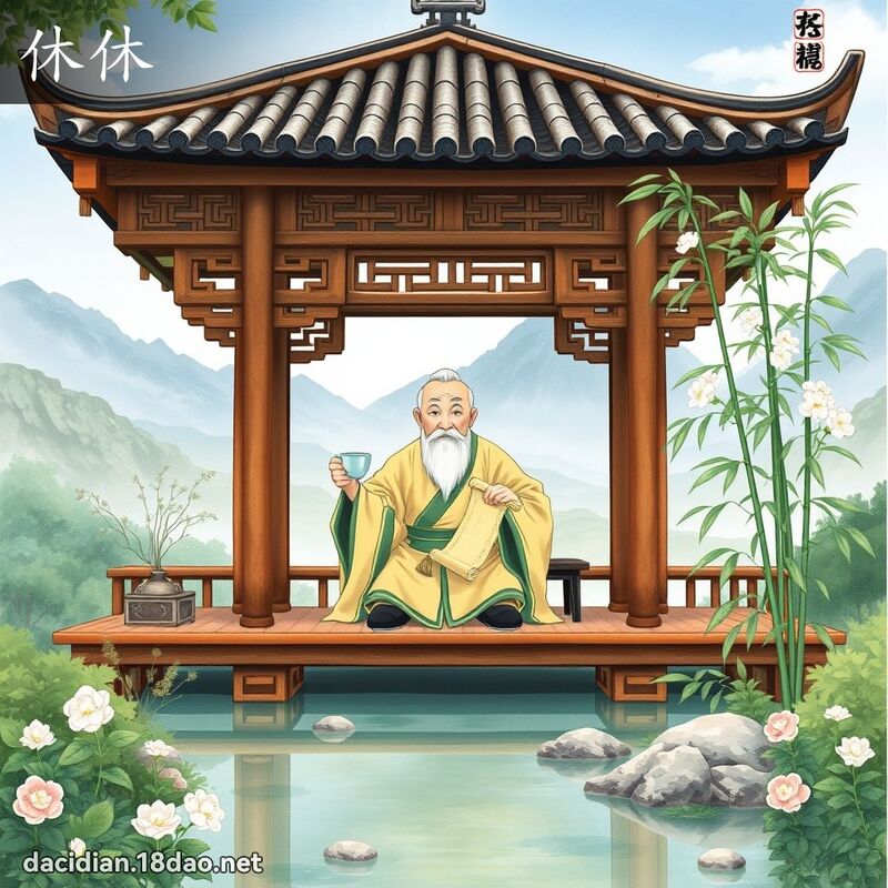 休休 - 国语大辞典配图