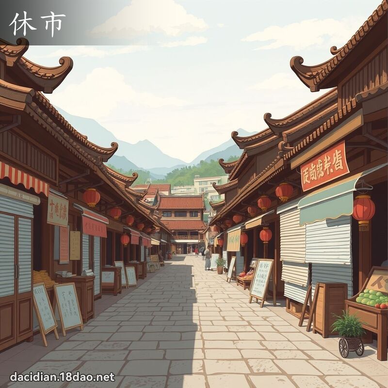 休市 - 国语大辞典配图