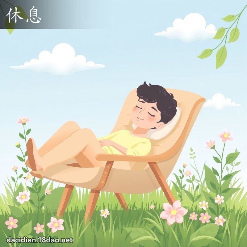 休息 - 国语大辞典配图