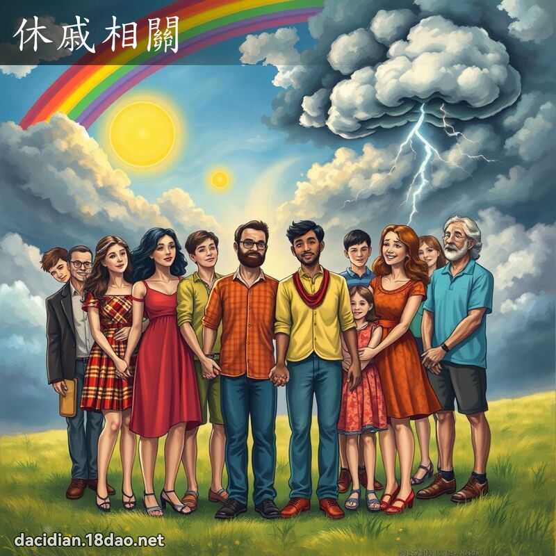 休戚相關 - 國語大辭典配圖