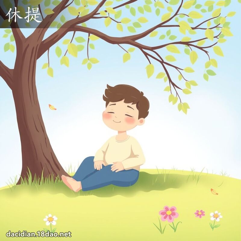 休提 - 国语大辞典配图