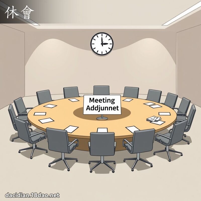 休会 - 国语大辞典配图