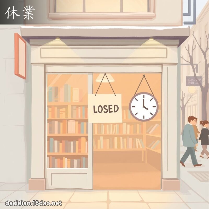 休业 - 国语大辞典配图