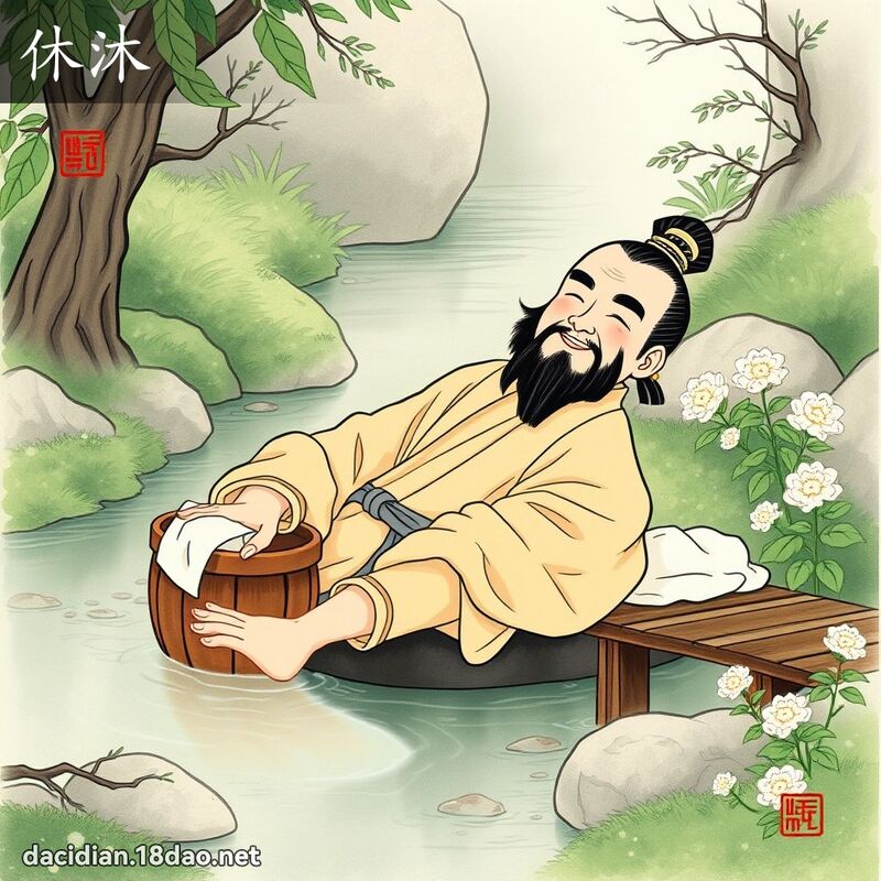 休沐 - 国语大辞典配图