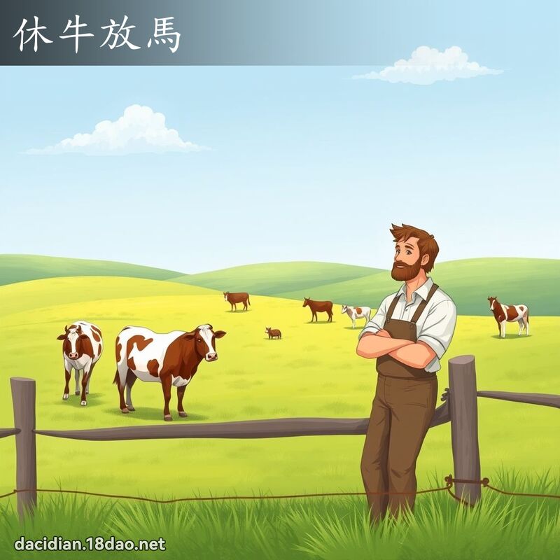 休牛放马 - 国语大辞典配图