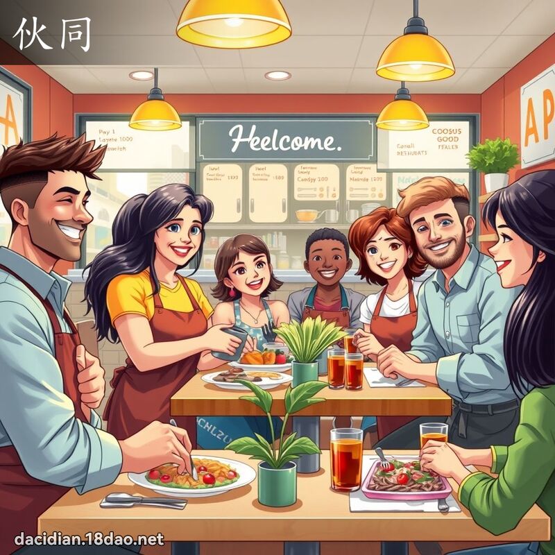 伙同 - 国语大辞典配图