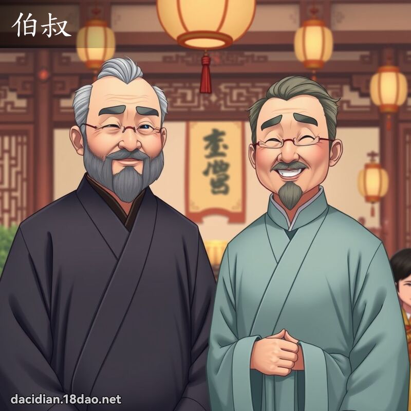 伯叔 - 國語大辭典配圖