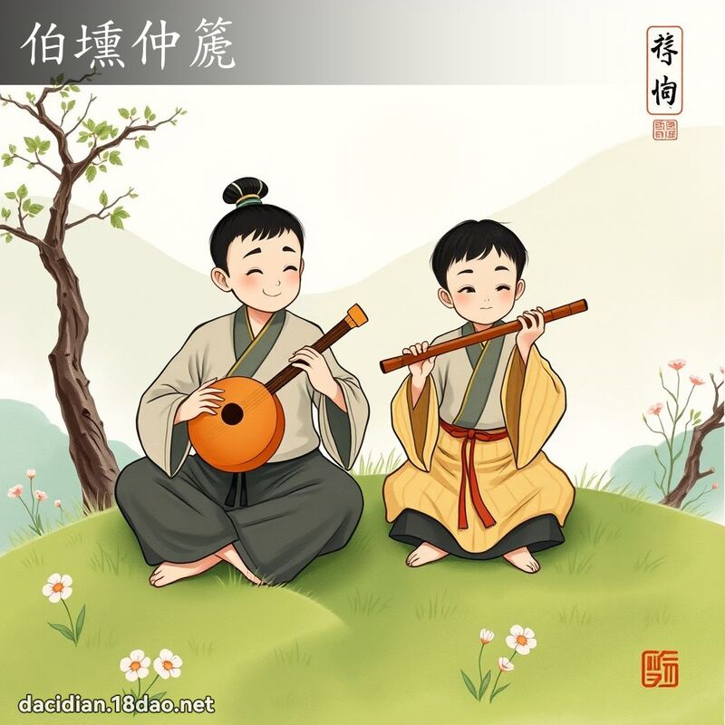 伯壎仲篪 - 國語大辭典配圖
