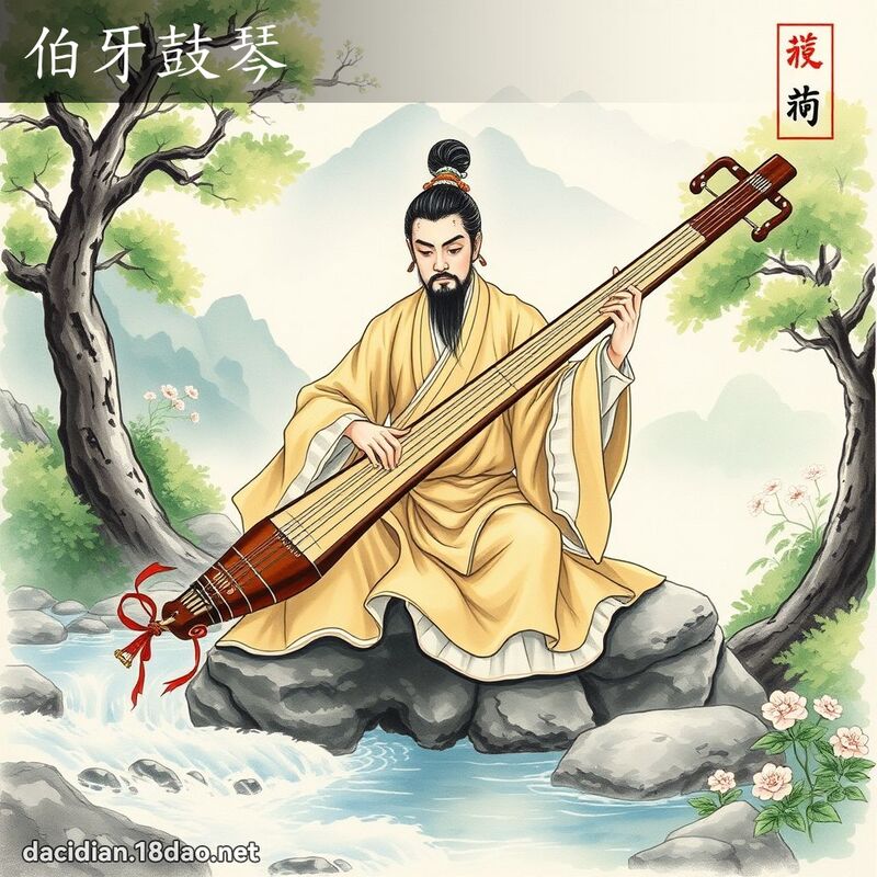 伯牙鼓琴 - 国语大辞典配图