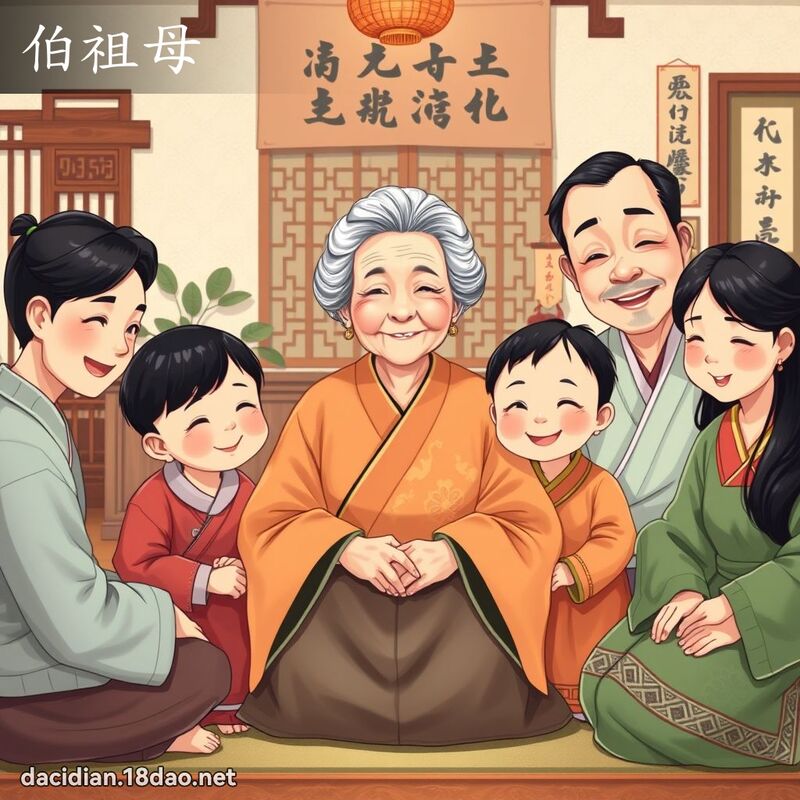伯祖母 - 國語大辭典配圖