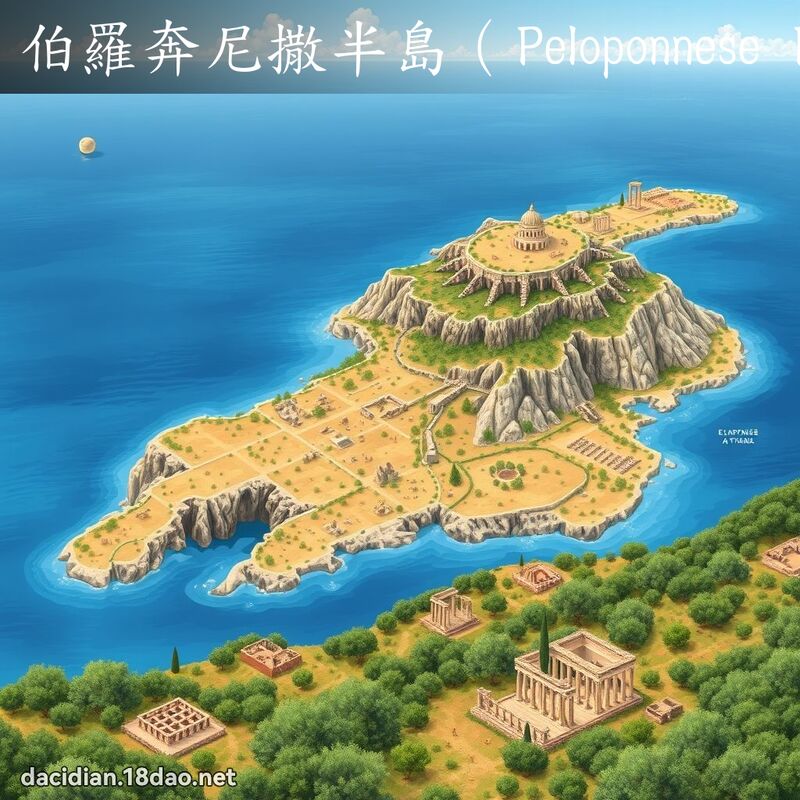 伯罗奔尼撒半岛（Peloponnese Peninsula） - 国语大辞典配图