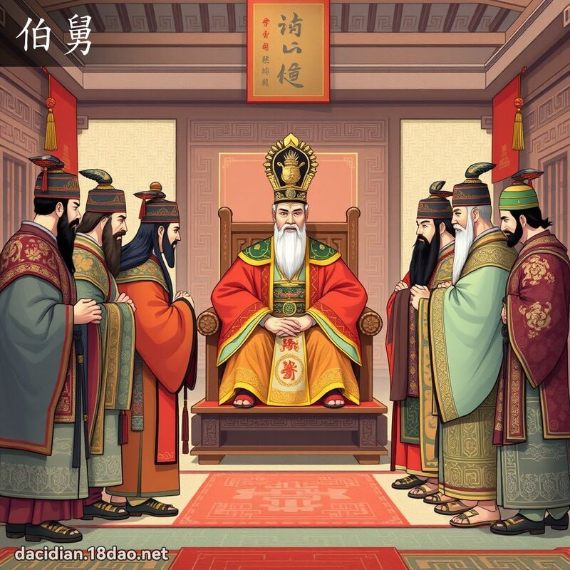伯舅 - 国语大辞典配图