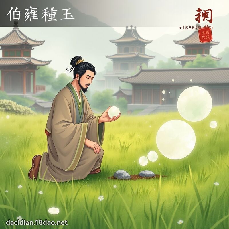 伯雍种玉 - 国语大辞典配图