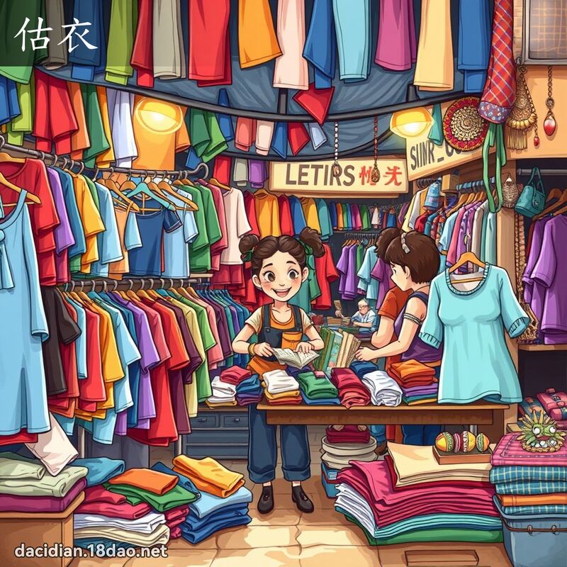 估衣 - 國語大辭典配圖