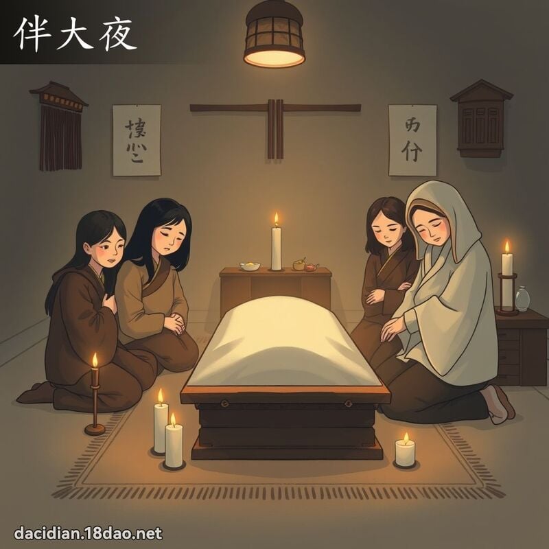 伴大夜 - 国语大辞典配图