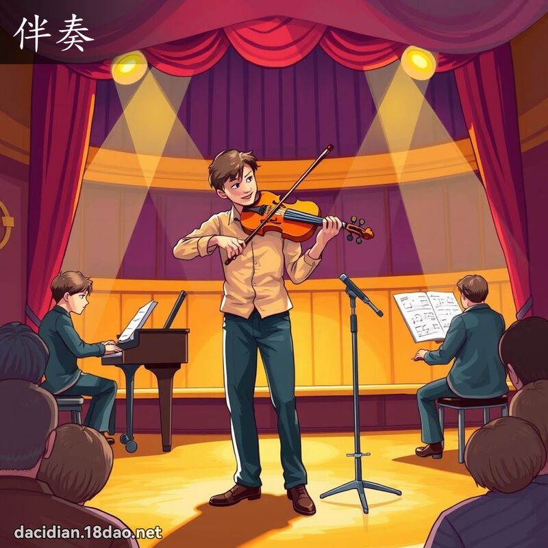 伴奏 - 國語大辭典配圖