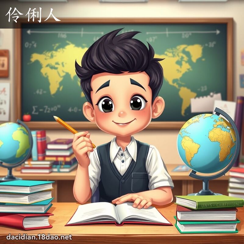 伶俐人 - 國語大辭典配圖