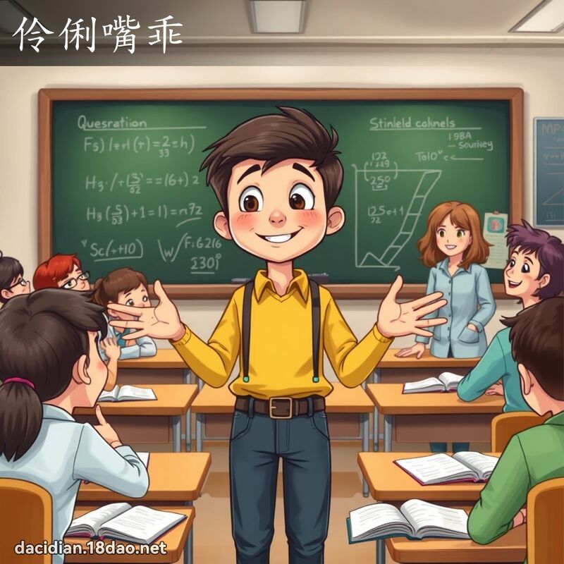 伶俐嘴乖 - 國語大辭典配圖