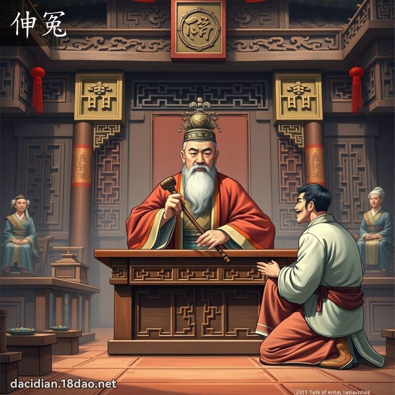 伸冤 - 國語大辭典配圖