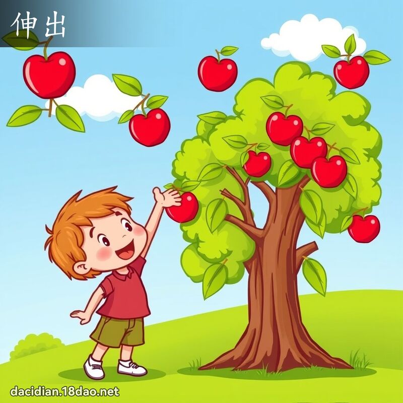 伸出 - 国语大辞典配图