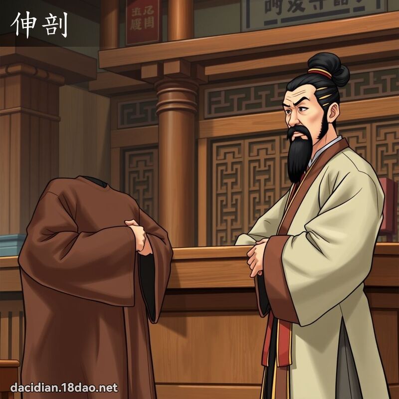 伸剖 - 國語大辭典配圖