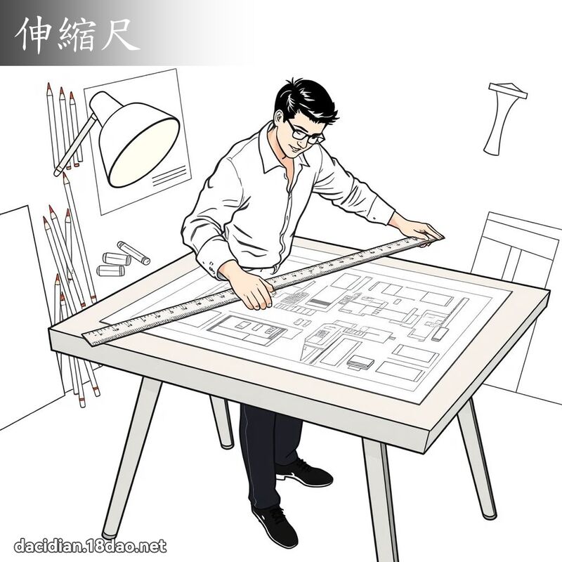 伸缩尺 - 国语大辞典配图