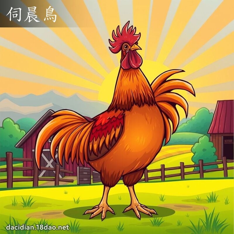 伺晨鸟 - 国语大辞典配图