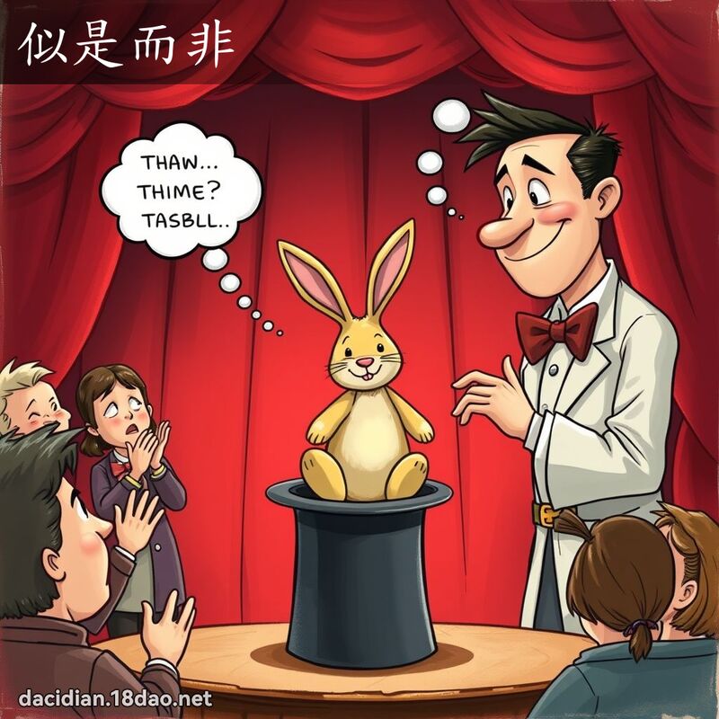 似是而非 - 國語大辭典配圖