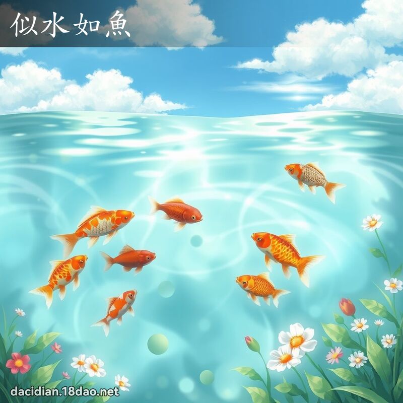 似水如鱼 - 国语大辞典配图