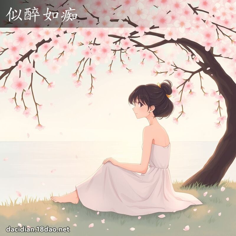 似醉如痴 - 国语大辞典配图