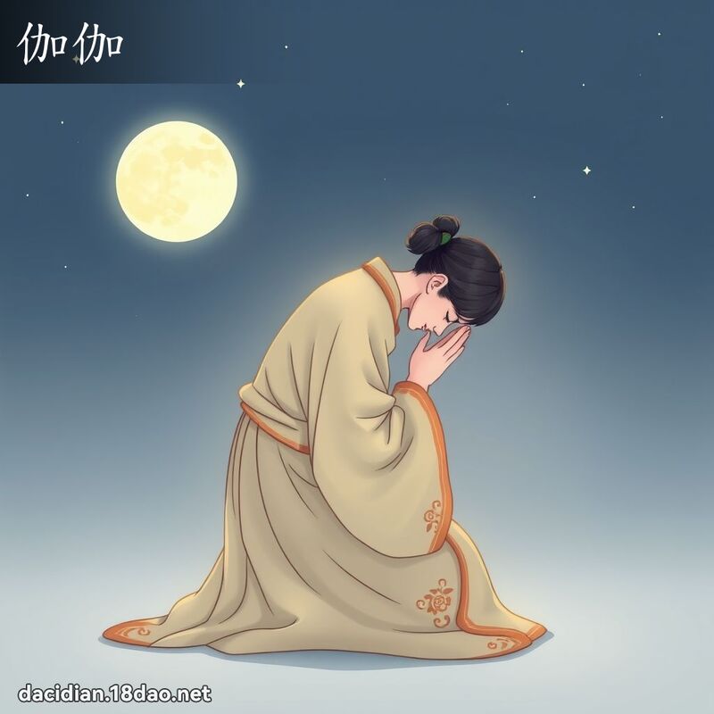 伽伽 - 國語大辭典配圖