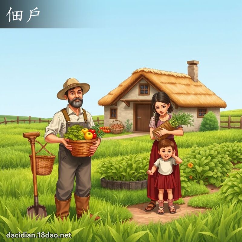 佃戶 - 國語大辭典配圖