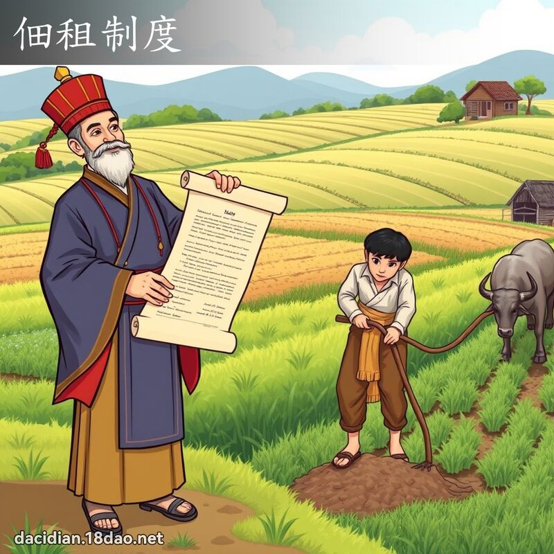 佃租制度 - 国语大辞典配图